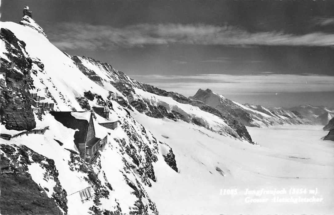 Ansichtskarten: 6 alte Ansichtskarten JUNGFRAUJOCH + 1 Brief – Gebraucht aus Winterthur von SchatzchischtliWinti 9