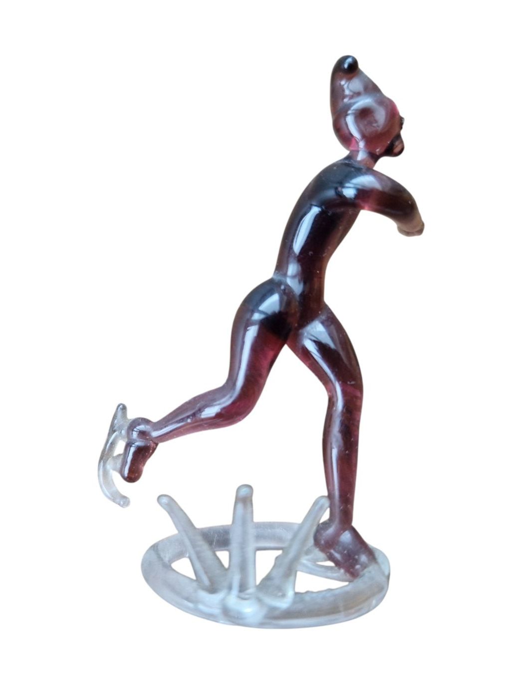 Statuette: Figur Glas Schlittschuhläufer – Usato da Mörschwil venduto da wunderkiste44 7