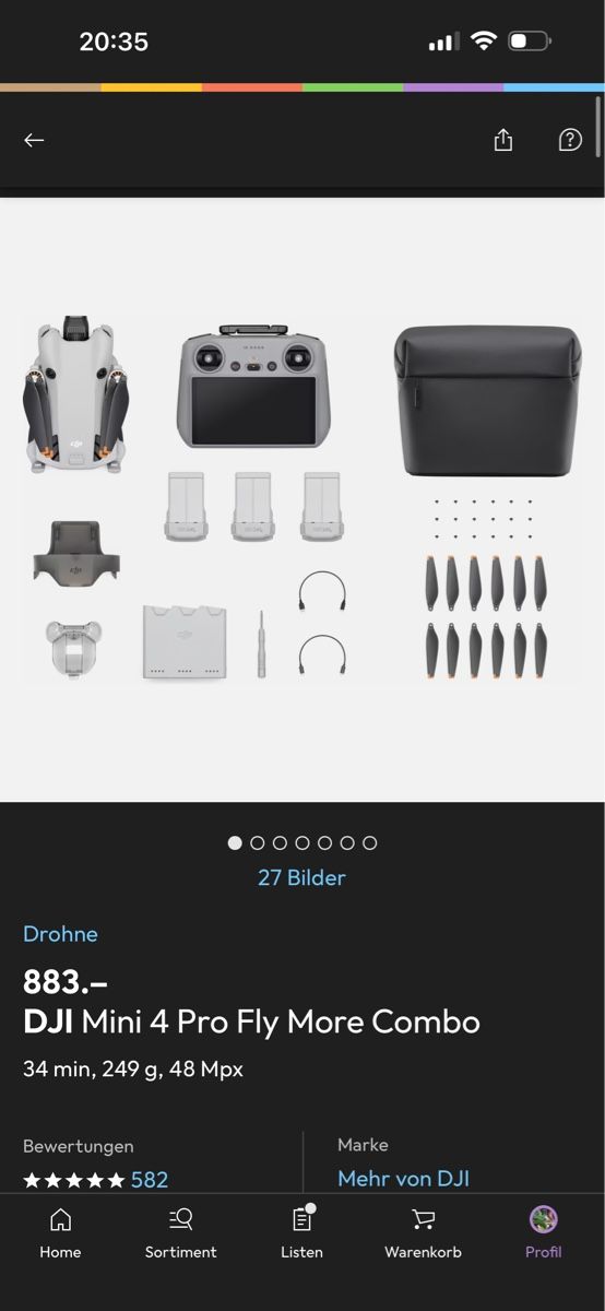 DJI RC Kits de montage: Drohne – Neuf avec emballage d'origine à Olten par tob_g7np