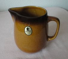 Rössler Porzellan Krug 6,5dl braun 80er Jahre neu
