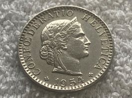20 centimes/rappen 1954