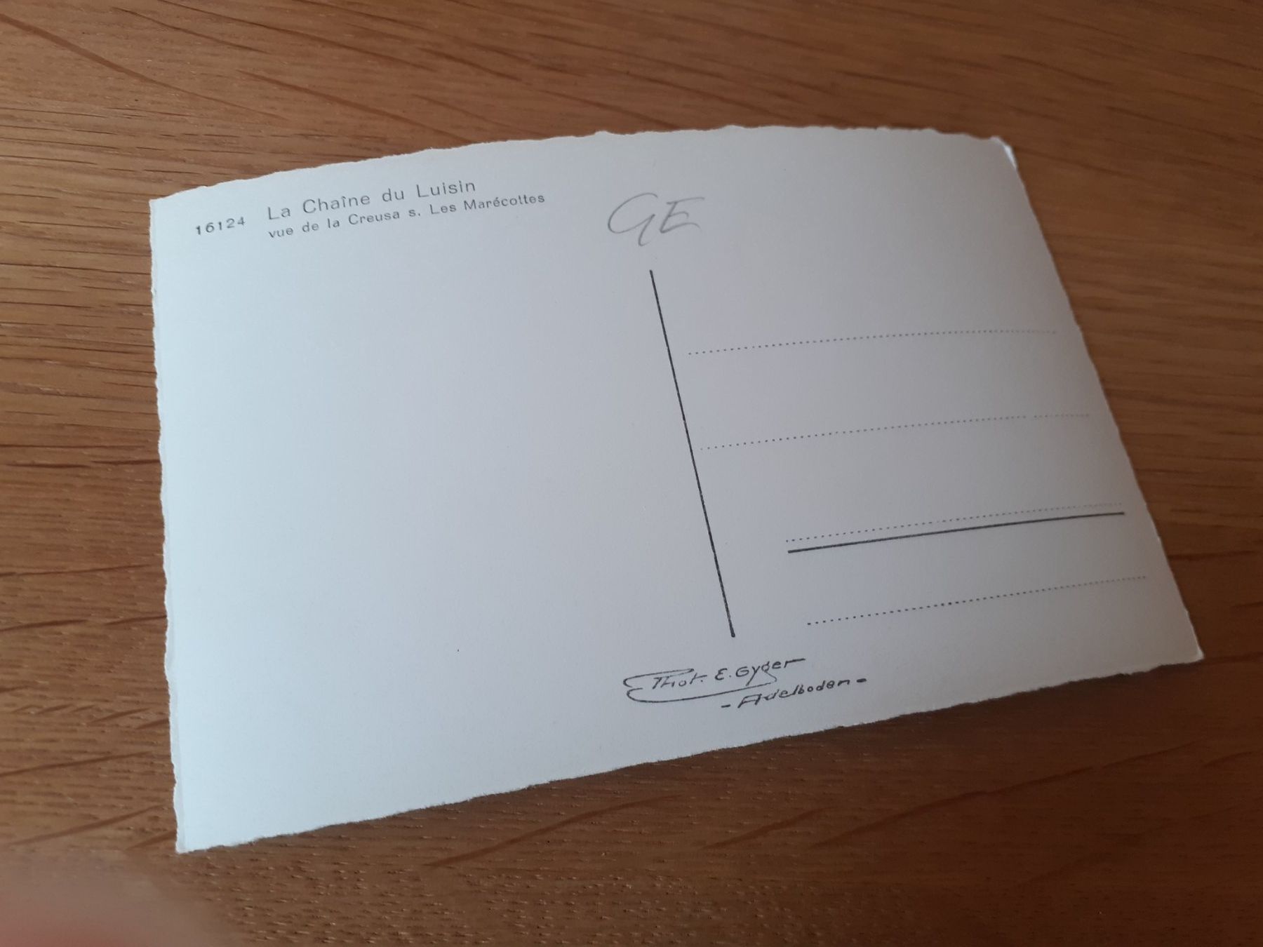 Cartoline postali: La CHAINE du LUISIN - GENEVE – Usato da Winterthur venduto da Ornyx7 1