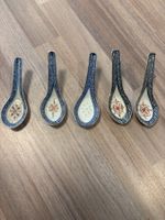 Cucchiaini cinesi vintage in ceramica 5 pezzi!