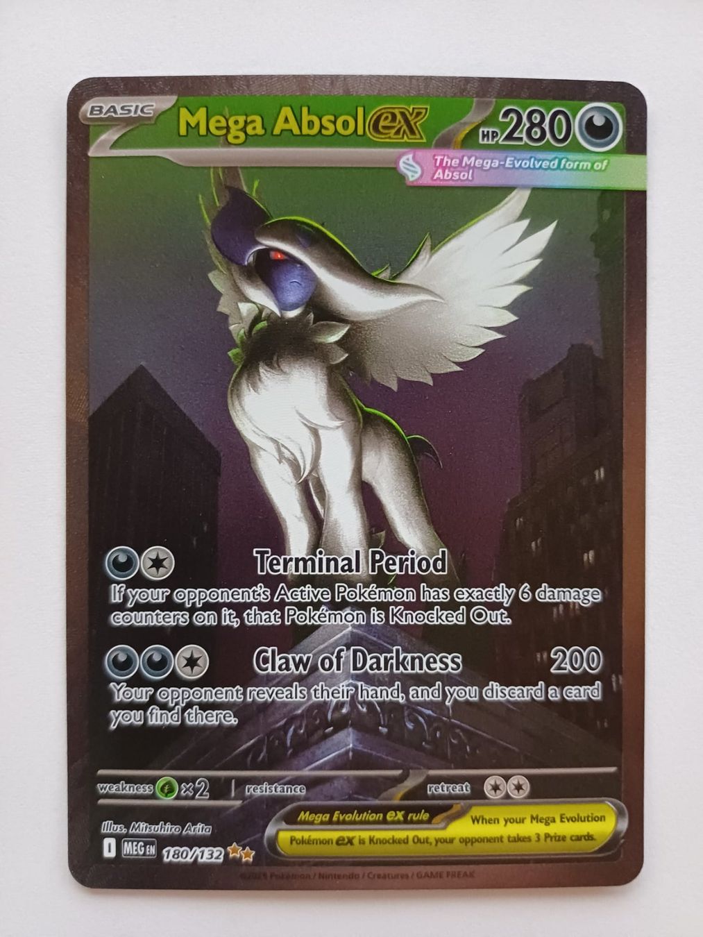 Pokémon Carte collezionabili: Mega Absol EX EN (180/132) – Nuovo (secondo la descrizione) da Wolhusen venduto da LandorusTCG