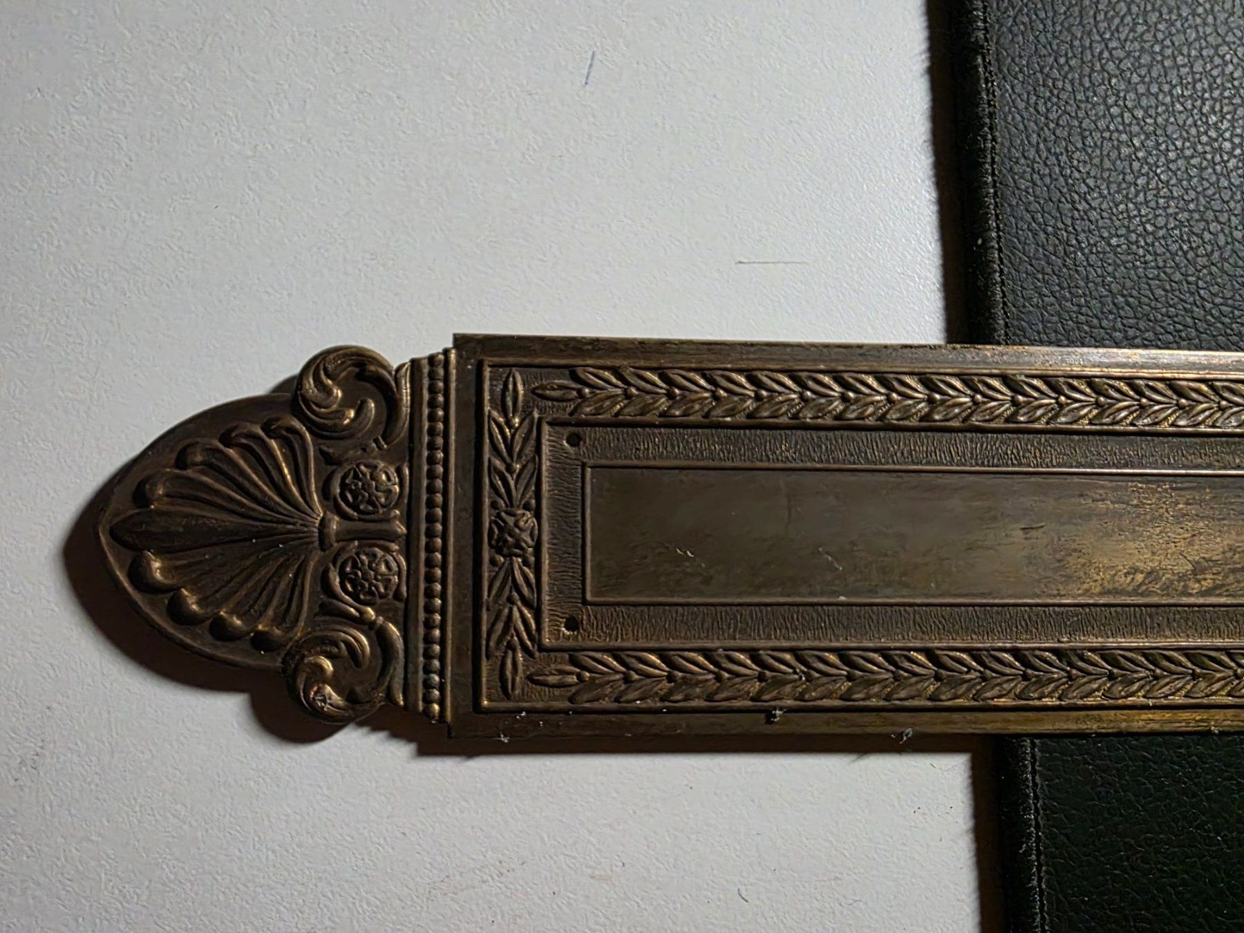 Ferramenta: Vintage alte Messing Rosette Tür Schild – Usato da Walterswil BE venduto da Lonitti 5