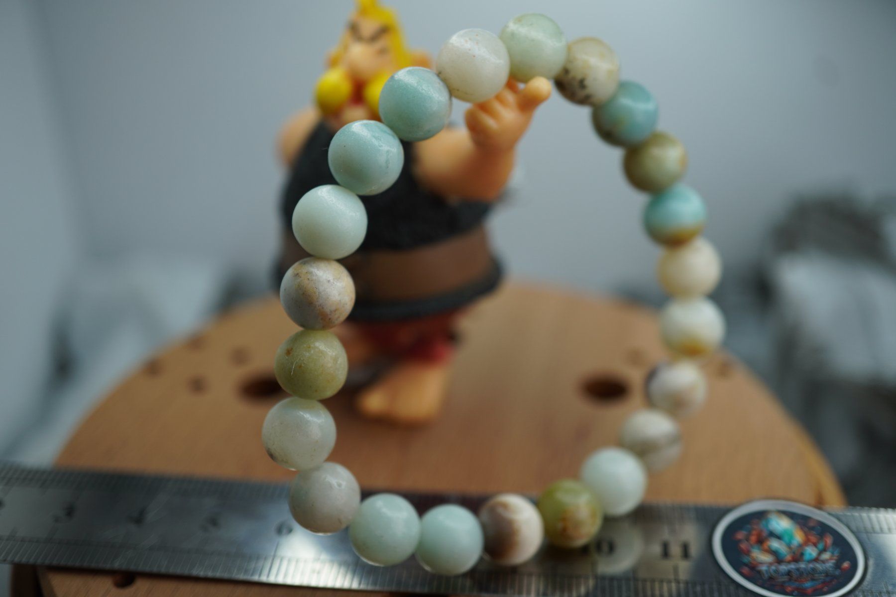 Minerali & Pietre curative: Amazonit  Kugel   Armband    (Räumung!) – Nuovo e nell'imballaggio originale da Eschenbach SG venduto da topstone 6