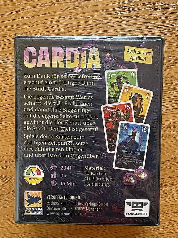 Giochi: Duell um Cardia – Nuovo e nell'imballaggio originale da Corcelles NE venduto da nos_mmb7 1