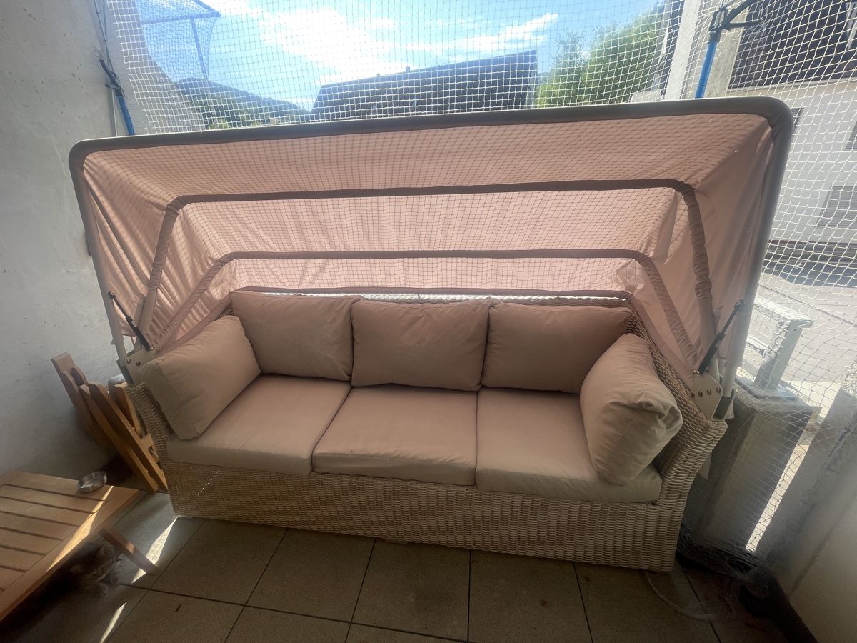 Divani: Gartensofa Rattansofa mit Kissen  – Usato da Reigoldswil venduto da Boten 3