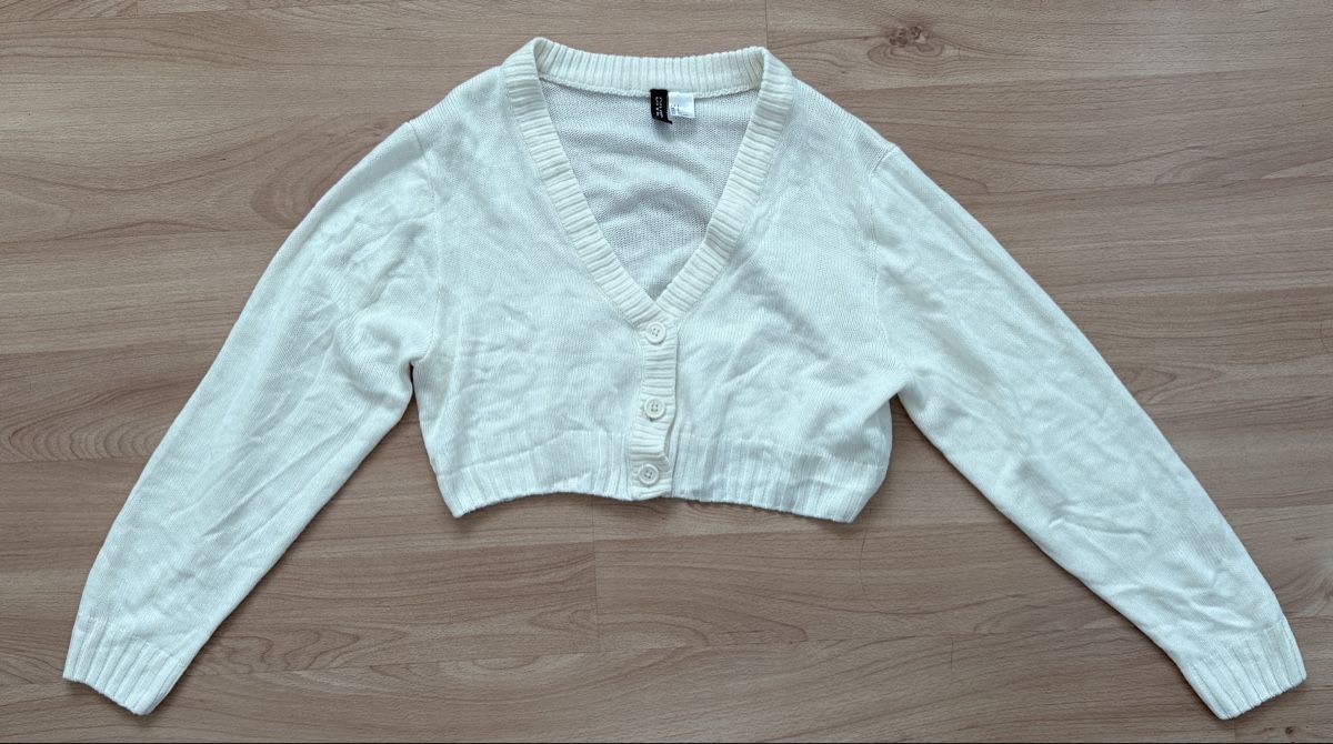 H&M Giacche: H&M Strickjacke, Gr. S, Creme-weiss – Nuovo (secondo la descrizione) da Rotkreuz venduto da tha_lb6g 1