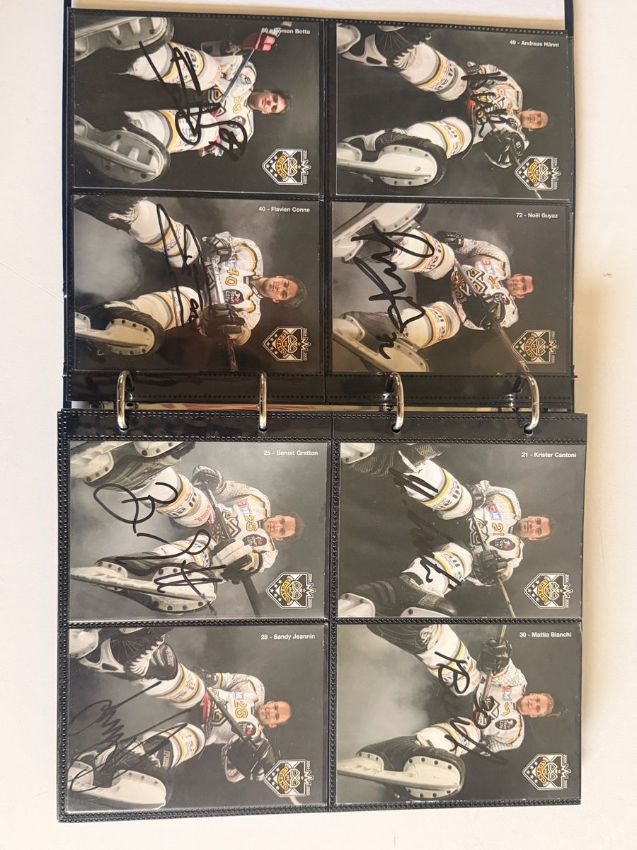 Autographes: Autogrammkarten-Set HC Lugano – D'occasion à UNTERSIGGENTHAL par s_rzb8 2