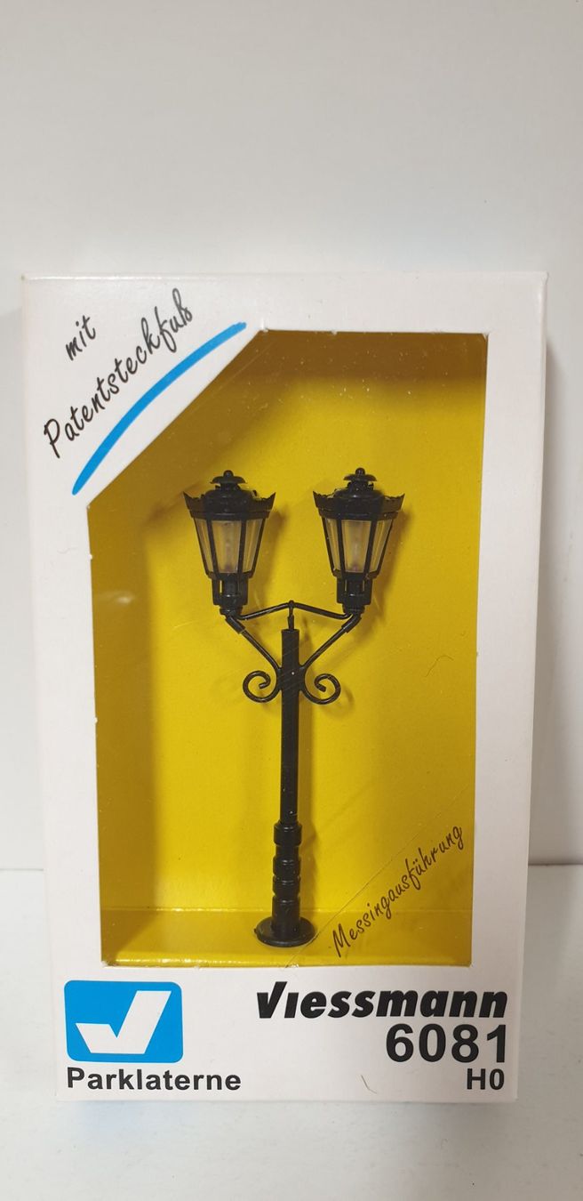 Viessmann Modelleisenbahnen: Viessmann Parklaterne  H0/AC-DC   6081 – Neu und originalverpackt aus Neuenhof von ludovicco