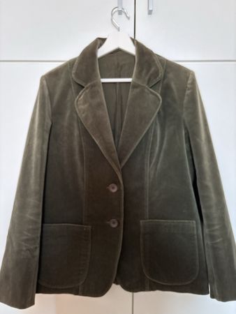Blazer dunkelgrün Samt Gr. S guter Zustand