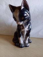 Vintage Keramik Katzenfigur, Deko für Sammler,