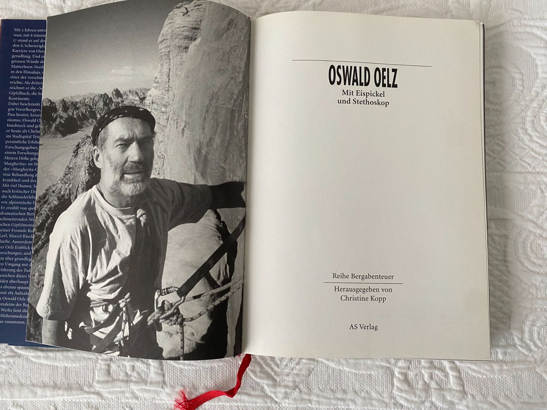 Livres: Oswald Oelz: "Mit Eispickel und Stethoskop" – D'occasion à Gerolfingen par Regenbogen88 1