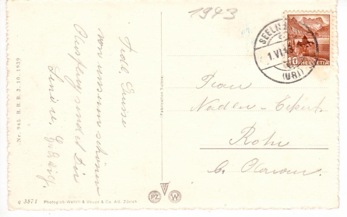 Cartoline postali: Seelisberg – Usato da Wolhusen venduto da Curver9 1