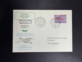Sonderflugbrief Ragaz - Althenrein 1973