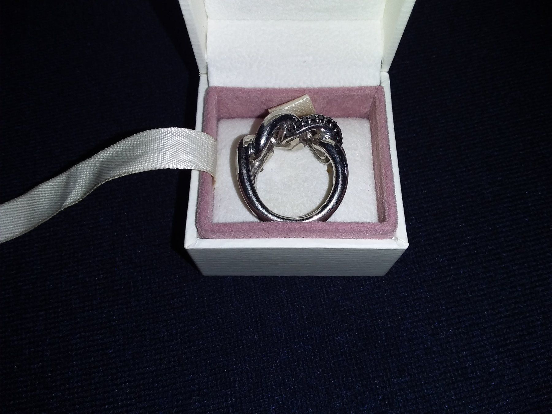 Swarovski Anelli: Swarovski Ring 925 Silber Grösse 58 – Usato da Zuerich venduto da SaTs-43 2