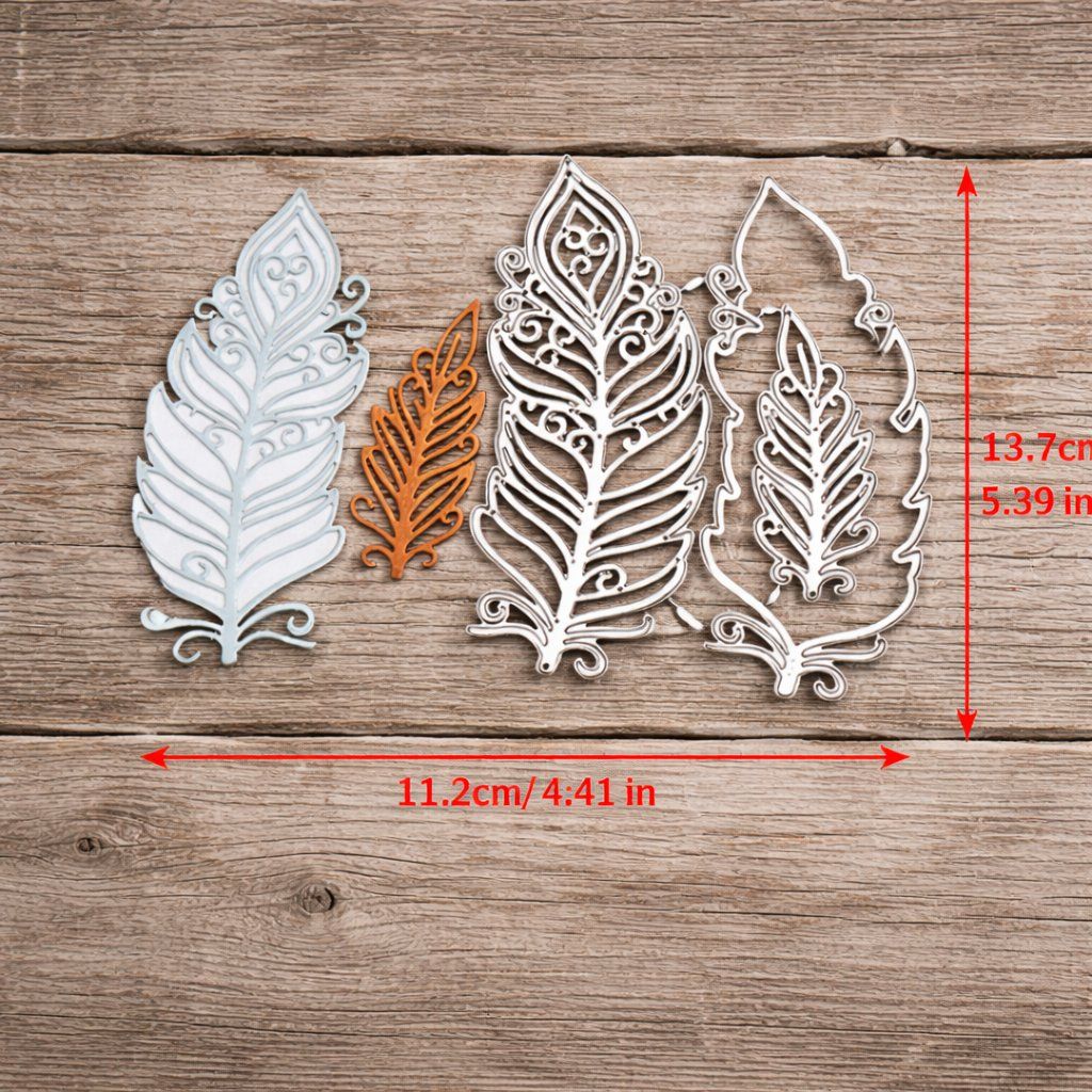 Schablonen: Neues Stanzschablonenset grosse 3D Federn – Neu und originalverpackt aus Effretikon von wenuss 1