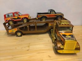 Nylint Camion et 2 Voitures vintage USA diecast