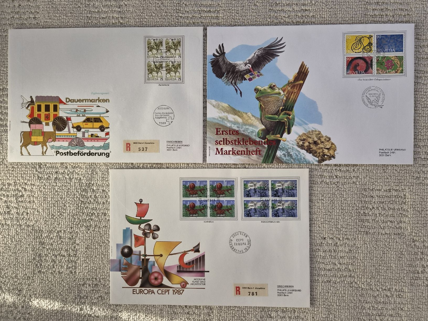 Alle Briefmarken: 19 Gross-FDC – Neu (gemäss Beschreibung) aus Moosseedorf von wau69 3