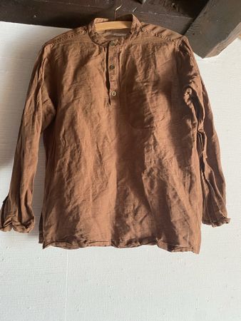 Chemise lin marron taille M