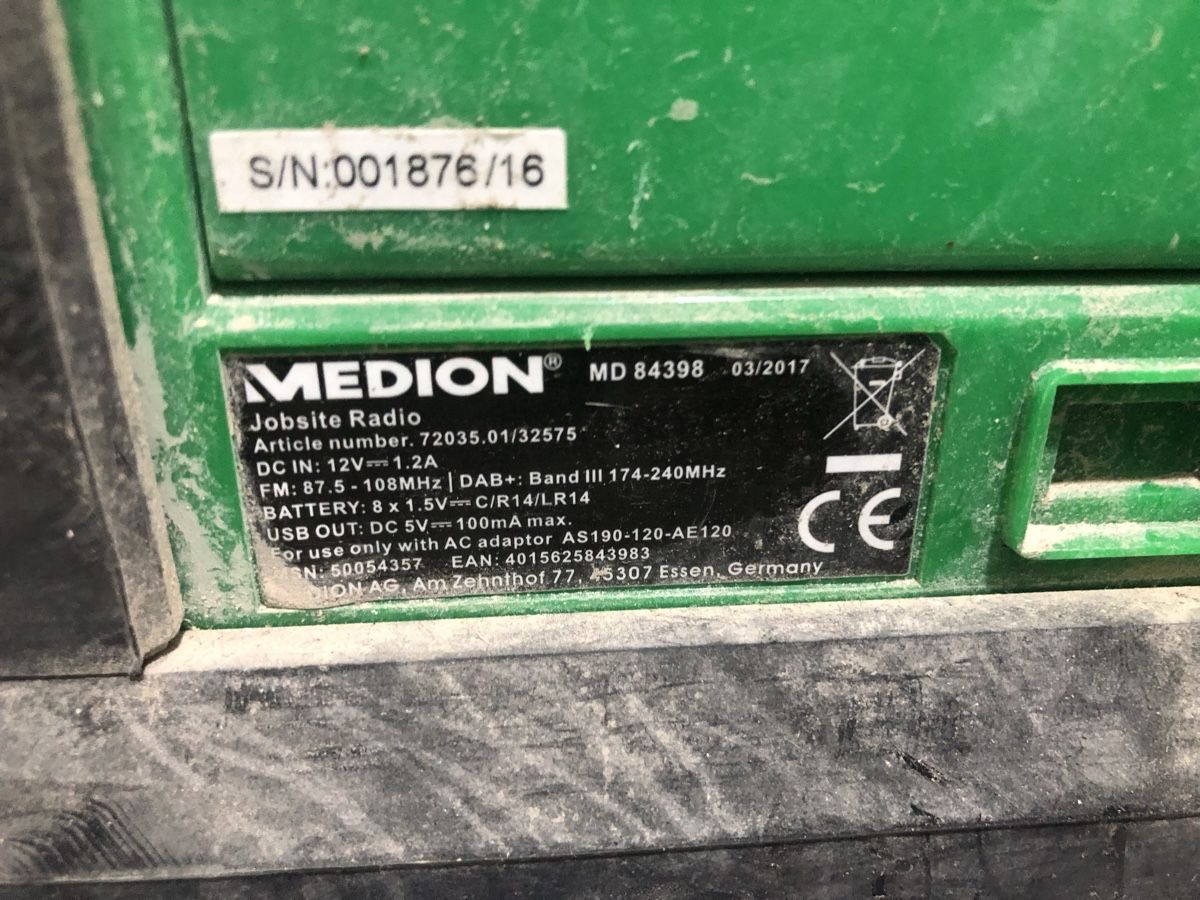 Medion Radio: Radio DAB+  de chantier Medion MD 84398 – Usato da Biel-Bienne venduto da alos07 2