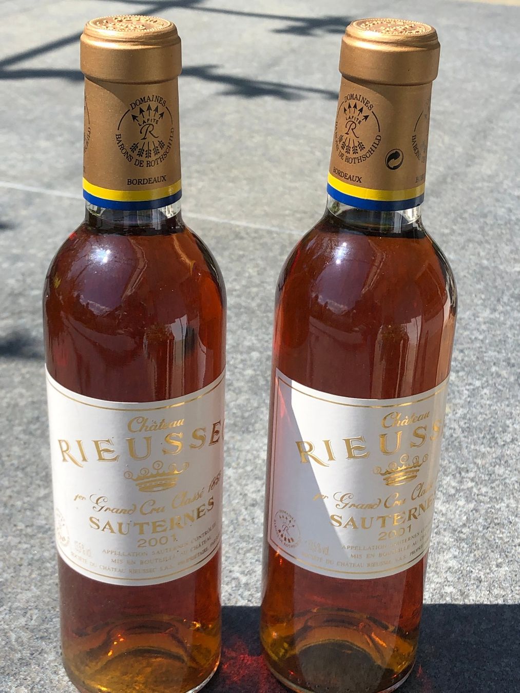 Vino: 2 Flaschen Chateau Rieussec 2001 37.5 cl – Nuovo (secondo la descrizione) da Ettingen venduto da glaed