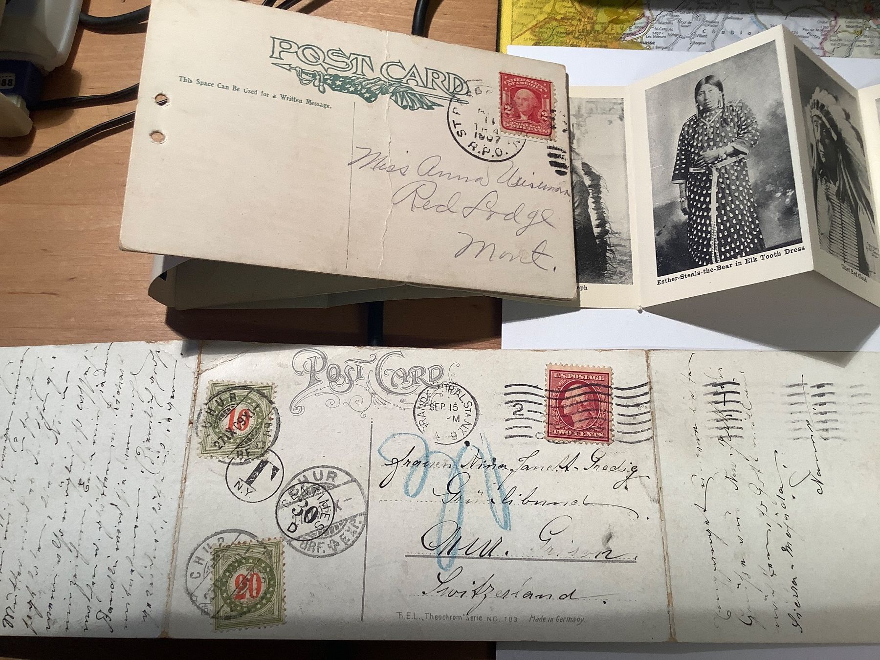 Cartoline postali: 5 seltene Ansichtskarten USA, 1901 - 1907 – Usato da St. Gallen venduto da herbrig2 8