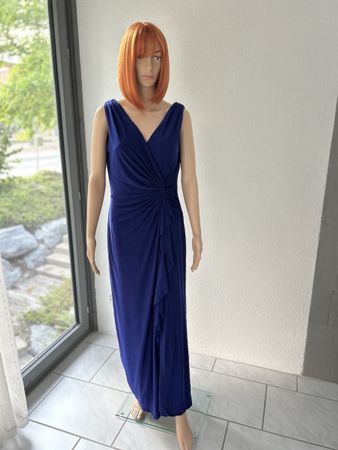 Lauren Ralph Lauren Evening Dress Blue Size 12 55% Polyester