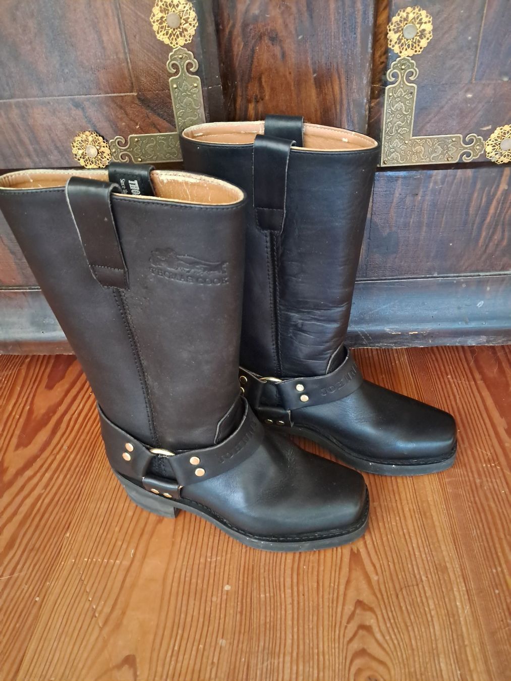 Scarpe da uomo: Thomas Cook . Bikerstiefel . 36.5 . schwarz . – Usato da Leuggelbach venduto da schmetterlings-fee