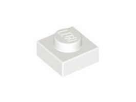 LEGO - 100x White Plate 1x1 - 3024 - NEW