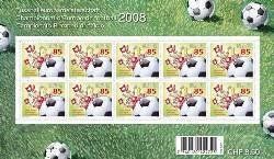 Tutti i francobolli: Hopp Schwiiz Bogen mit Abart: "Doppelte Fans" – Nuovo (secondo la descrizione) da Heerbrugg venduto da Swissphila 1