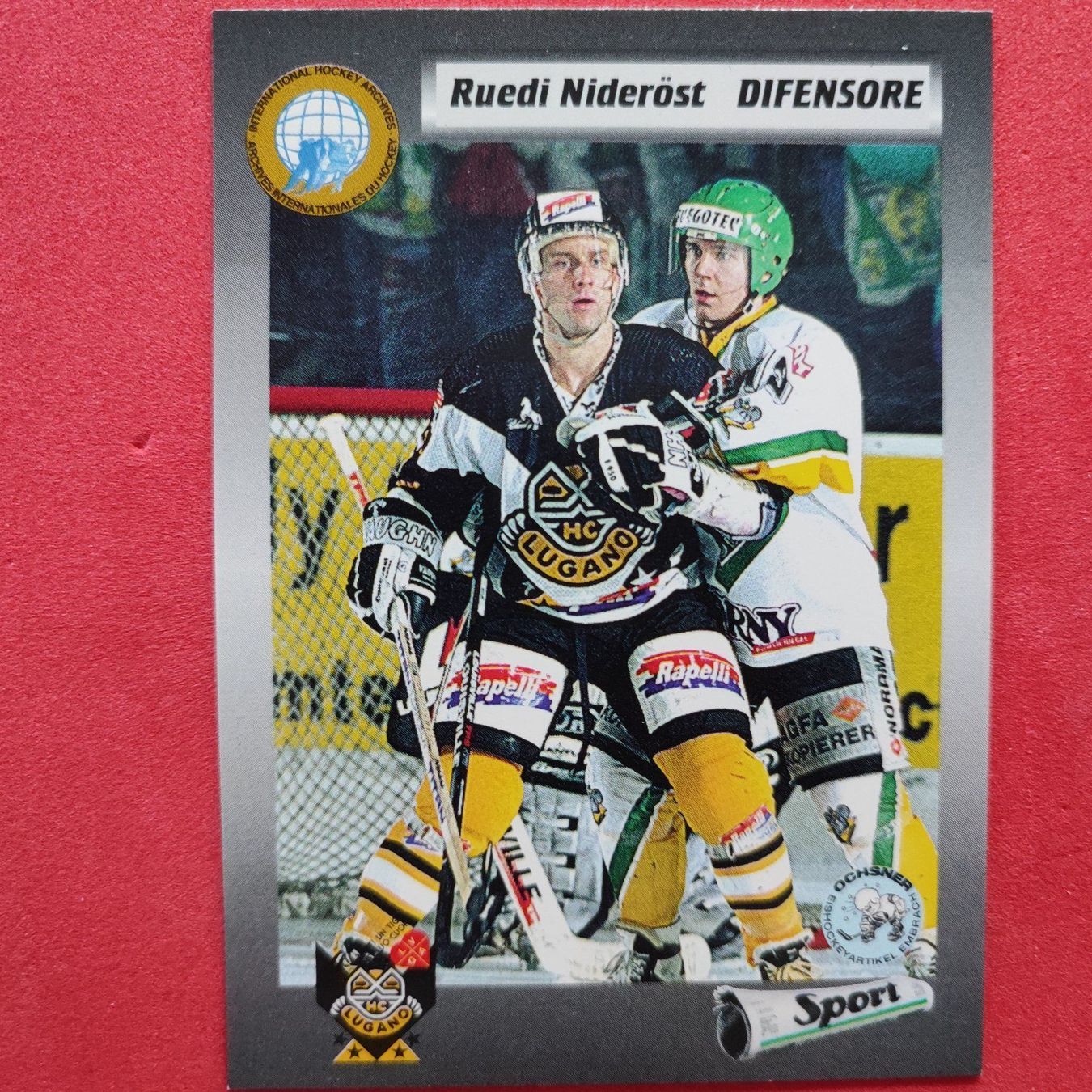 Carte collezionabili: Ruedi Nideröst - HC LUGANO - 1993/94 – Usato da Dübendorf venduto da kb86_MOVIE