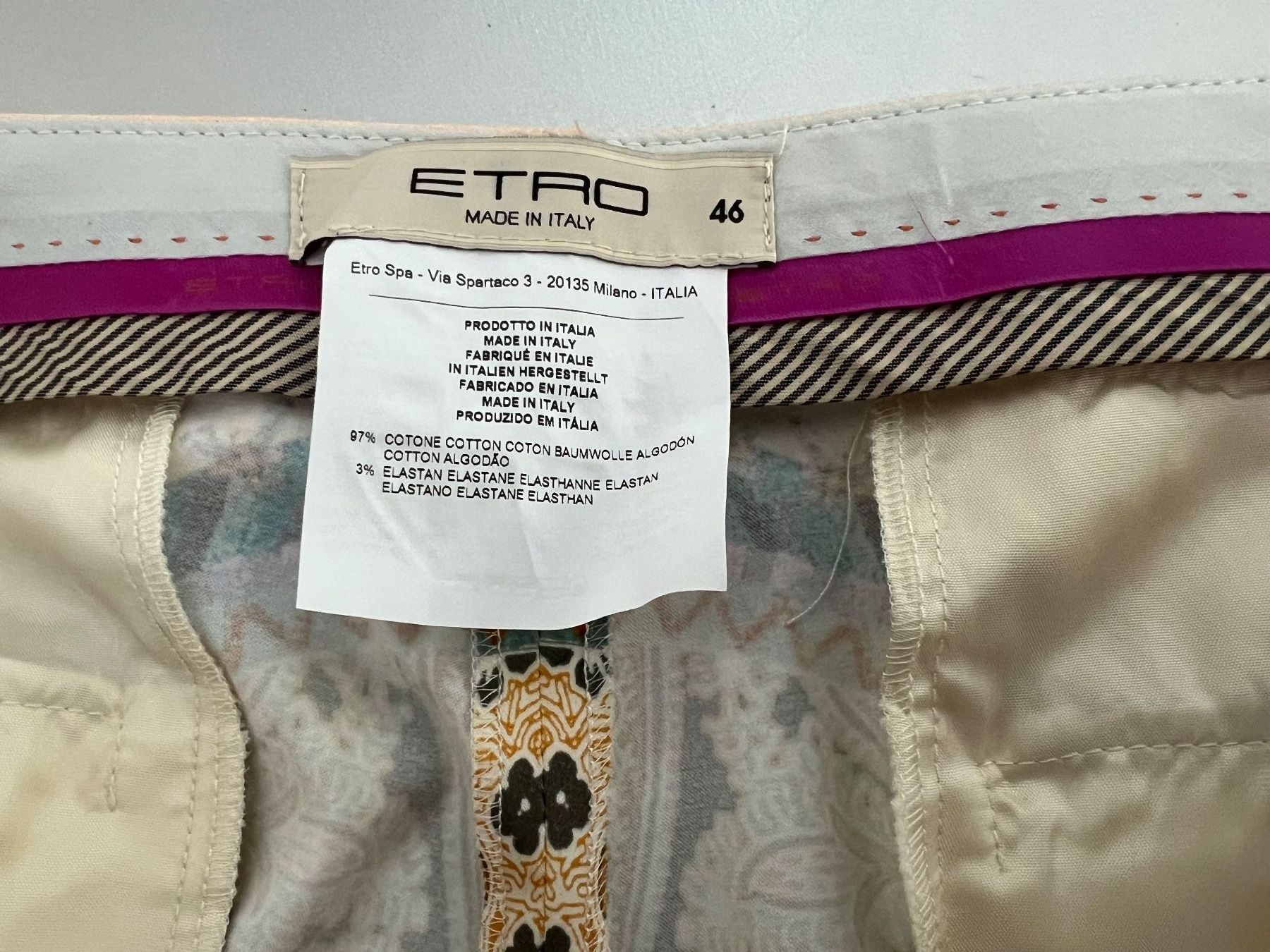 Etro Pantaloni: ETRO Hose – Usato da Remigen venduto da Orlana7 3