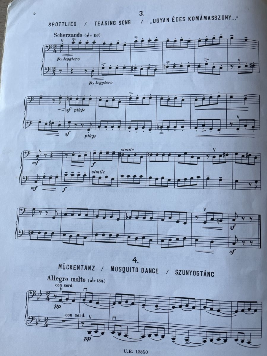Bücher: 18 Duette für Cello, Bela Bartok – Gebraucht aus Aesch BL von shuja01 3