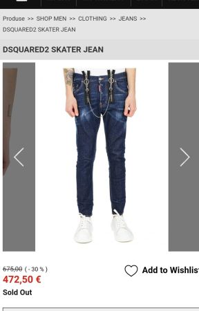 jeans dsquared2 Neu mit Etikett, Größe 46, slim fit Strecke