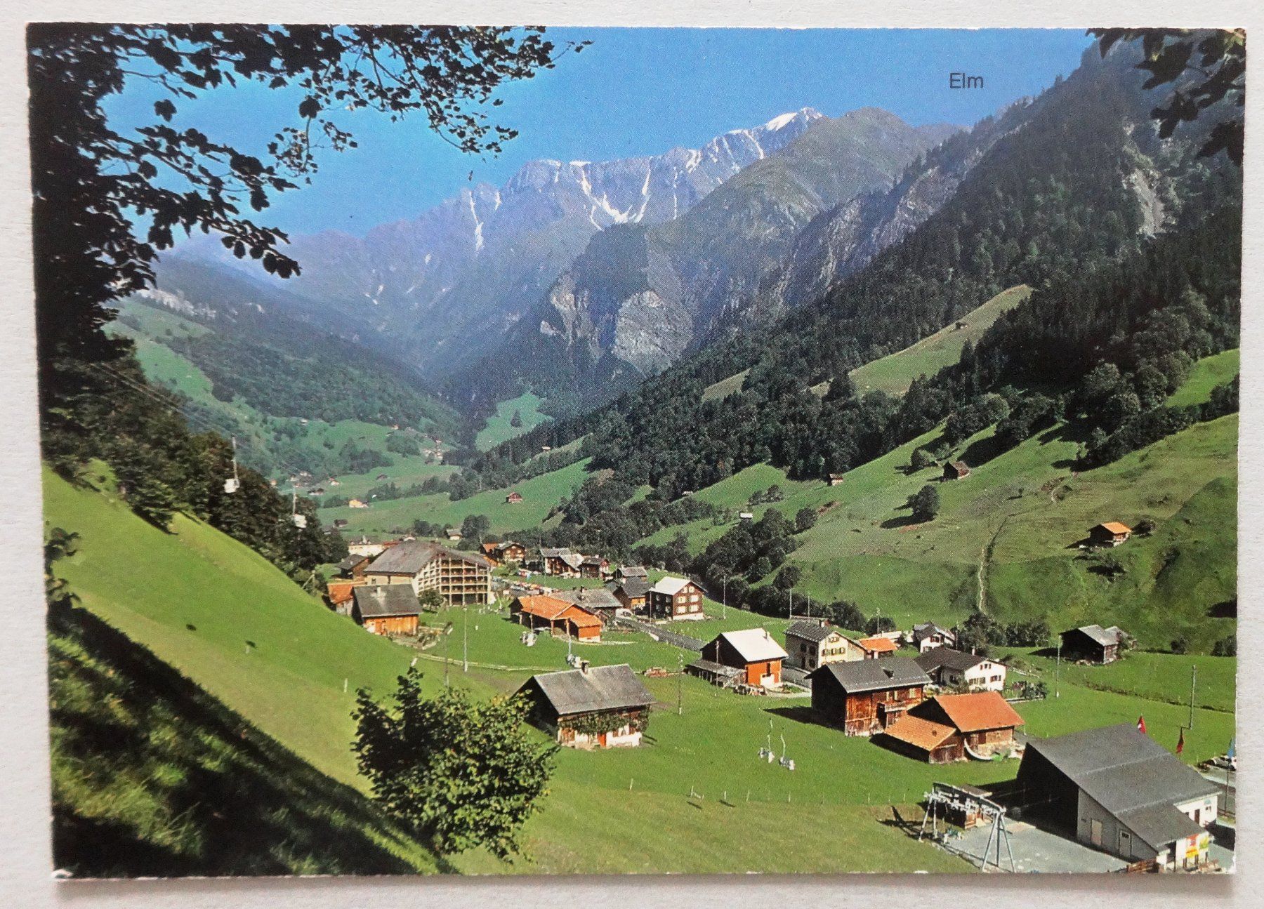 Ansichtskarten: Elm/GL 977 m gegen Sardona – Gebraucht aus Fétigny von Billy2miny