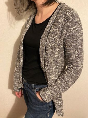 Gilet gris chiné M – bon état