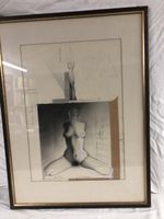 Gerahmte Aktzeichnung, signiert - Kunst für Kenner!