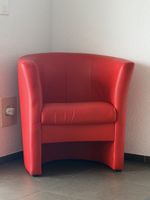 Red Club Chair - Great Condition for Your Cozy Winter!