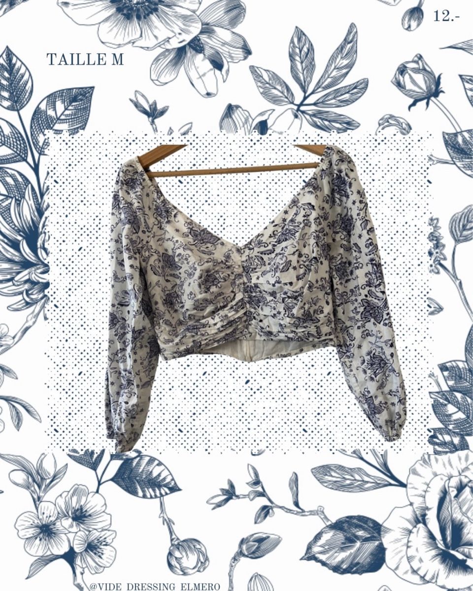 Chemisiers: Blouse à manches longues fleurie – Neuf (Voir description) à Massonnens par Rebelle88