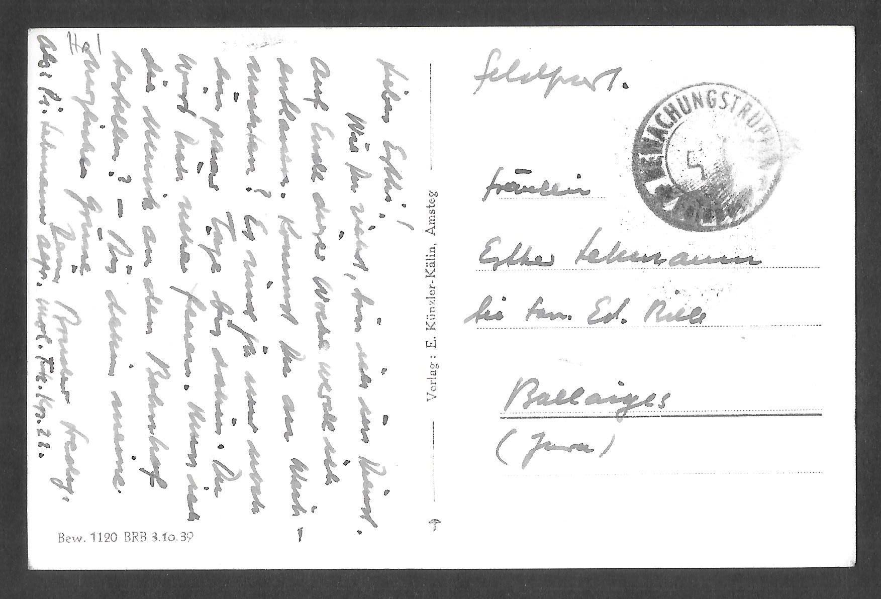 Cartoline postali: Bristen Maderanertal Kohlplatz Feldpoststempel – Usato da Olten venduto da clotaldi 1