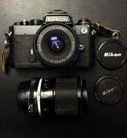 Nikon FE Black+Nikkor 28mm f/2.8+Zoom 43-86mm+Étui Nikon