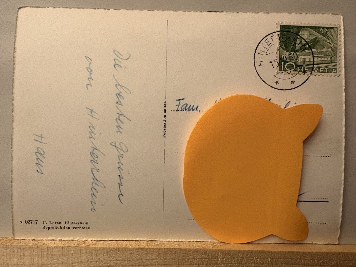 Cartoline postali: AK von Hinterhein mit Valserberg – Usato da Rümlang venduto da Kartenpost1 1