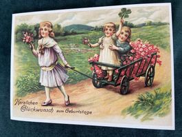 Nostalgische AK neu Glückwunschkarte