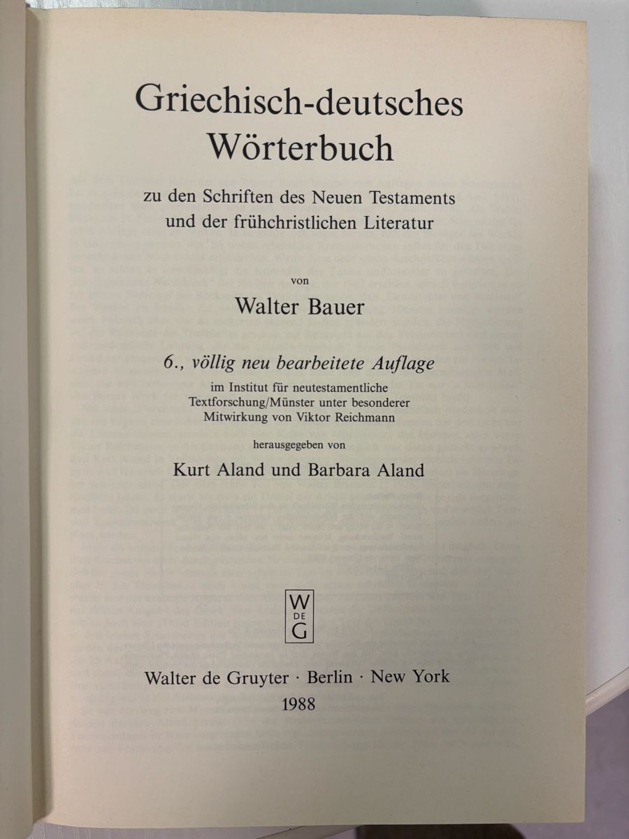 Libri: Wörterbuch zu Neuem Testament – Usato da Wohlenschwil venduto da MFlueckiger 2