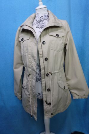 MINT & BERRY JACKE ÜBERGANG COTTON GR L WIE NEU CREME