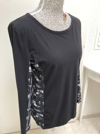 Oberteil Shirt Bluse, Gr. M, schwarz