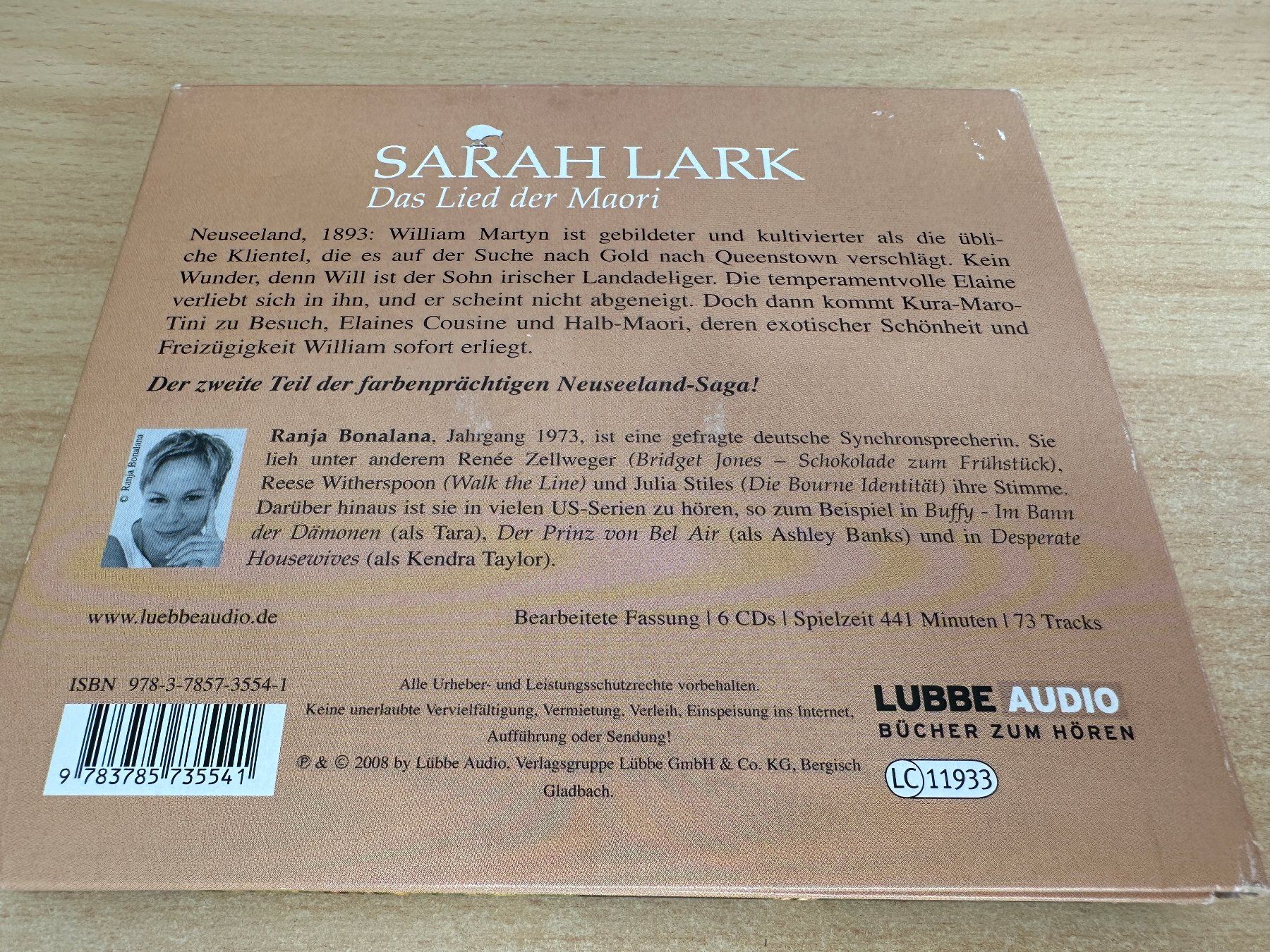 Audiolibri: Sarah Lark - Das Lied der Maori - 6 CD – Usato da Rikon im Tösstal venduto da Alpenmutz 1