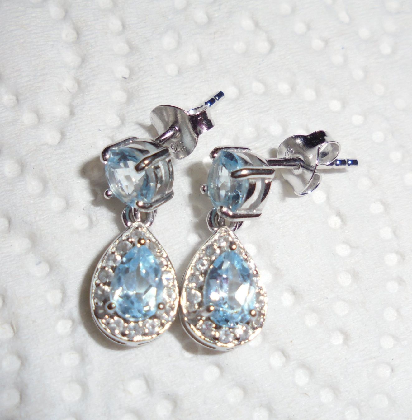 Ohrringe & -stecker: Echtschmuck: Himmelblauer Topas Silberohrstecker – Neu (gemäss Beschreibung) aus Zuchwil von maumauchi 8